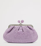 Weekend Max Mara woven Pasticcino clutch bag small, imported from the UK