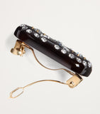 Valentino Garavani crystal-embellished V hair clip (British brand)