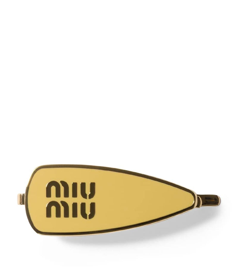 Miu Miu enamelled hair clip 6cm, imported from the UK