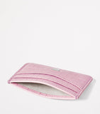 Aspinal of London slim croc-embossed card holder, imported from the UK