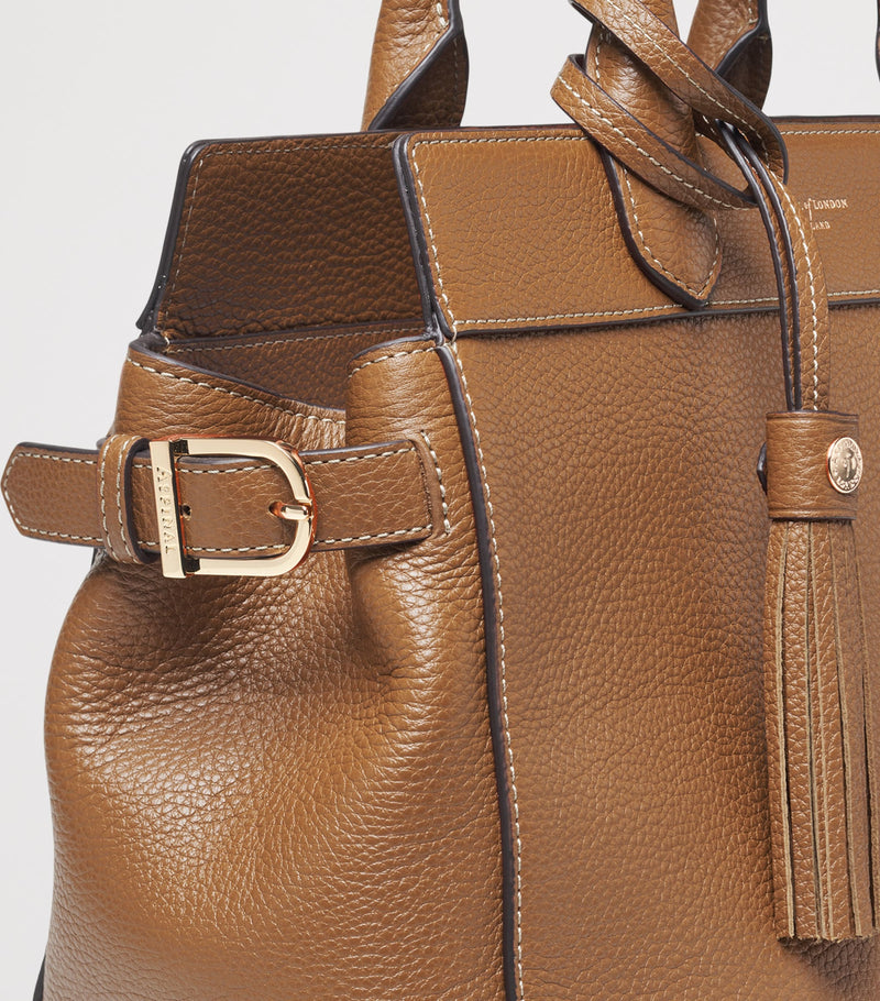 Aspinal of London Savannah leather top-handle bag (British brand)
