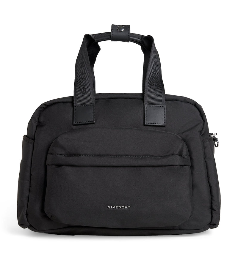 Givenchy kids canvas changing bag with embossed logo and accessories, 30x42x16cm, UK version