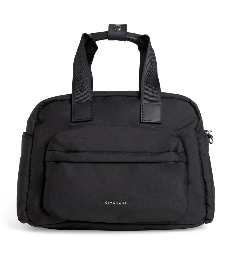 Givenchy kids canvas changing bag with embossed logo and accessories, 30x42x16cm, UK version