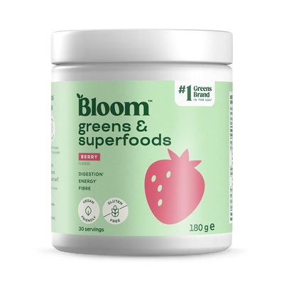 Holland & Barrett Bloom Greens & Superfoods Berry Superfood Powder 180g- Buy online at McGrocer