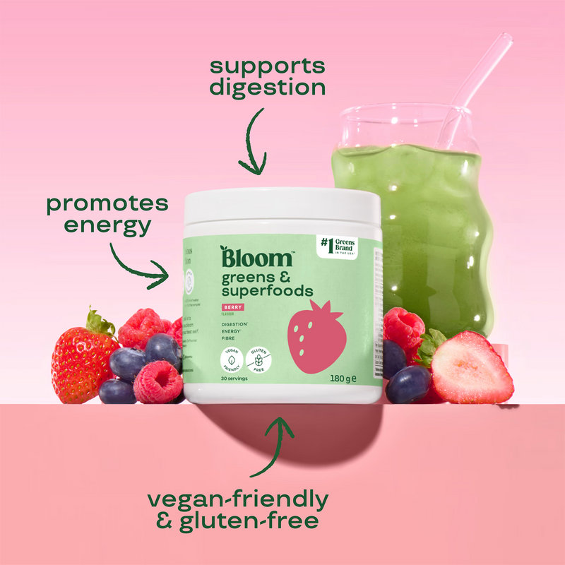 Bloom Berry greens powder 180g (British brand)