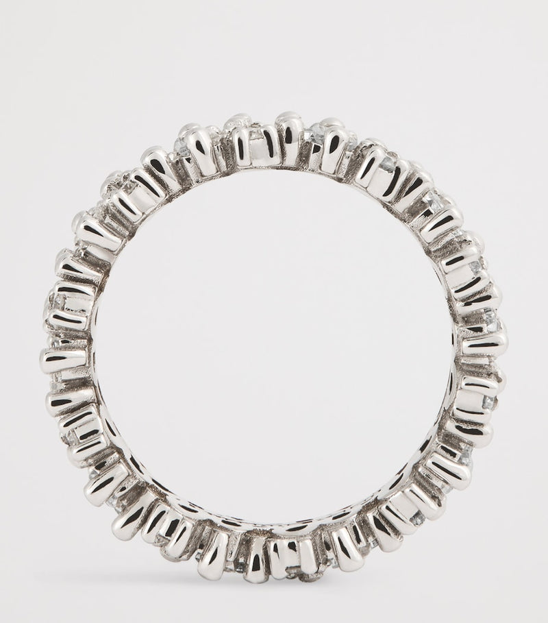 Suzanne Kalan white gold diamond eternity ring, UK version