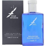 Blue Stratos pre-electric shaving lotion 100ml, imported from the UK