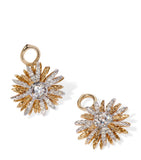 Annoushka yellow gold diamond daisy earring drops, imported from the UK