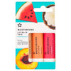 Superdrug Fruits Lip Balm Trio Pack (British brand)