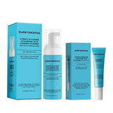 Glow Hydrate & Foaming Cleanser and Eye Cream set, imported from the UK