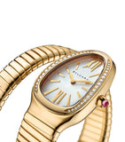 Bvlgari yellow gold diamond Serpenti Tubogas watch 35mm, imported from the UK