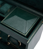 WOLF vegan leather double watch winder British Racing Green, UK version