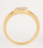 SHAY yellow gold diamond illusion ring, UK version