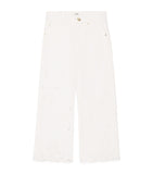 Chloé Kids embroidered cut-out straight jeans 4-14 years - British product