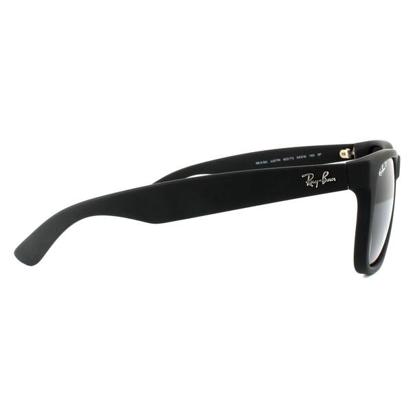 Ray-Ban Justin 4165 black polarised sunglasses, imported from the UK