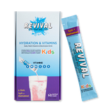 Holland & Barrett Revival Kids Daily Multi-Vitamin & Electrolyte Drink Apple & Blackcurrant 6 Sachets- Buy online at McGrocer