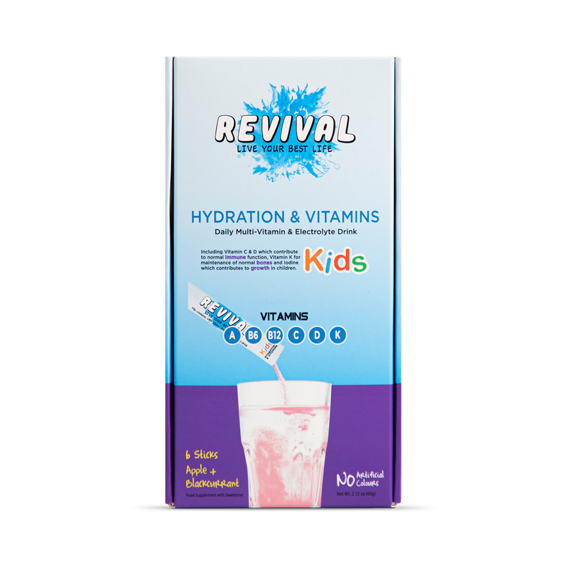 Revival kids multivitamin drink apple blackcurrant 6-pack (British brand)