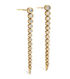 Persée Danaé gradient yellow gold diamond earrings (British brand)