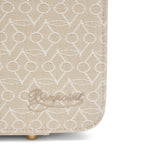 Bonpoint mini cotton Dalvia suitcase with cherry monogram (British brand)