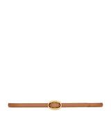 Harrods Saint Laurent Leather Oval Buckle Belt- Buy online at McGrocer