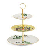 Harrods Wedgwood Wonderlust Waterlily 3-Tier Cake Stand- Buy online at McGrocer