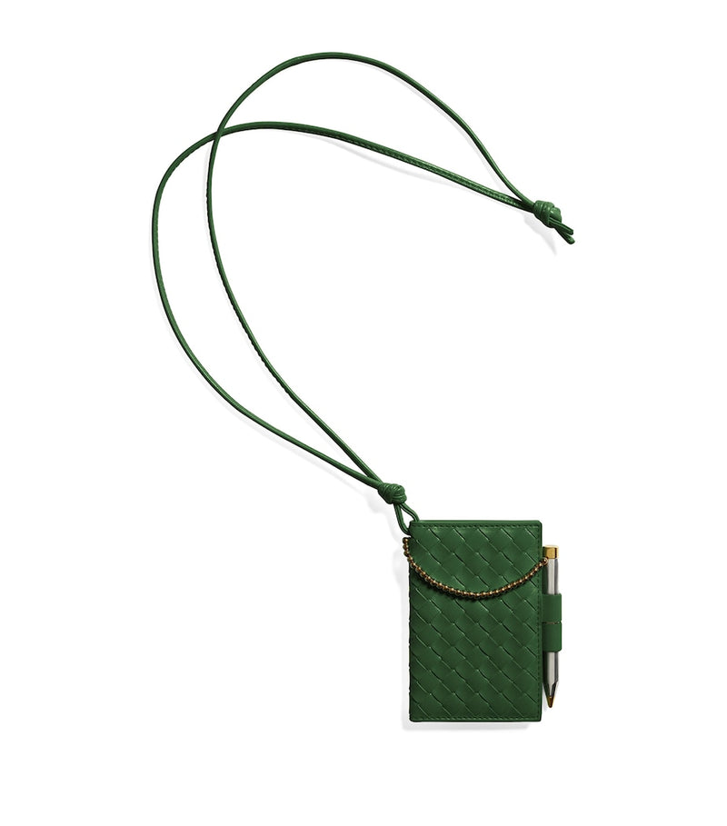 Bottega Veneta Nappa Leather Intrecciato badge holder, imported from the UK