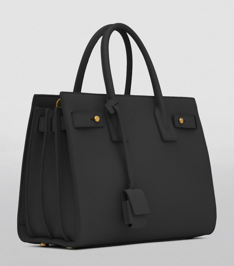 Saint Laurent Sac de Jour leather tote bag, imported from the UK