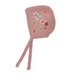 Shirley Bredal embroidered cotton baby bonnet, imported from the UK