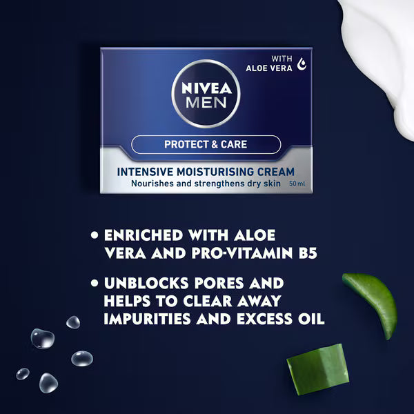 NIVEA MEN moisturiser face cream 50ml, imported from the UK