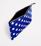 Comme des Garçons Wallet leather polka-dot zipped pouch (British brand)