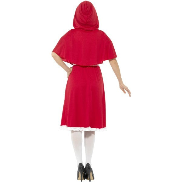Smiffys Red Riding Hood costume with long dress and cape, UK version