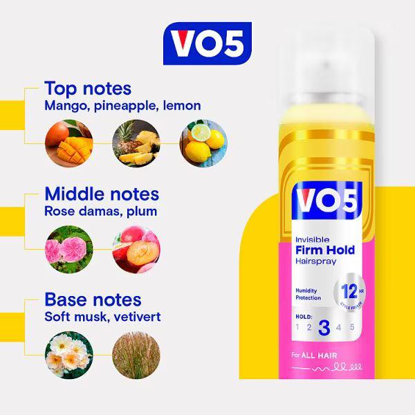 Vo5 firm hold hair spray 400ml (British brand)