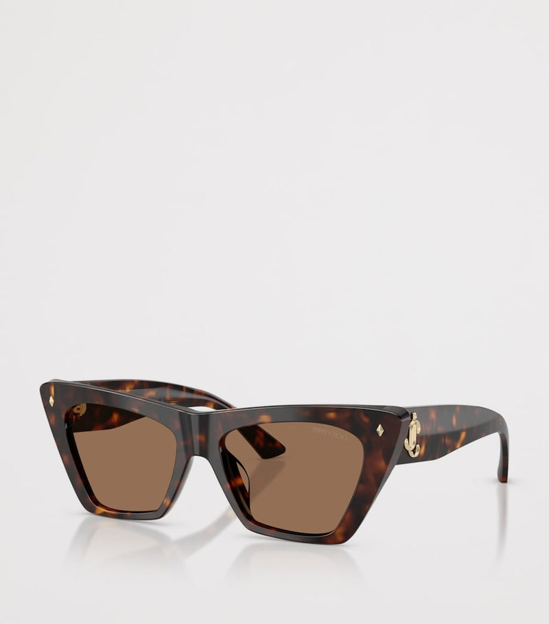 Jimmy Choo square cat eye tortoiseshell sunglasses, UK version
