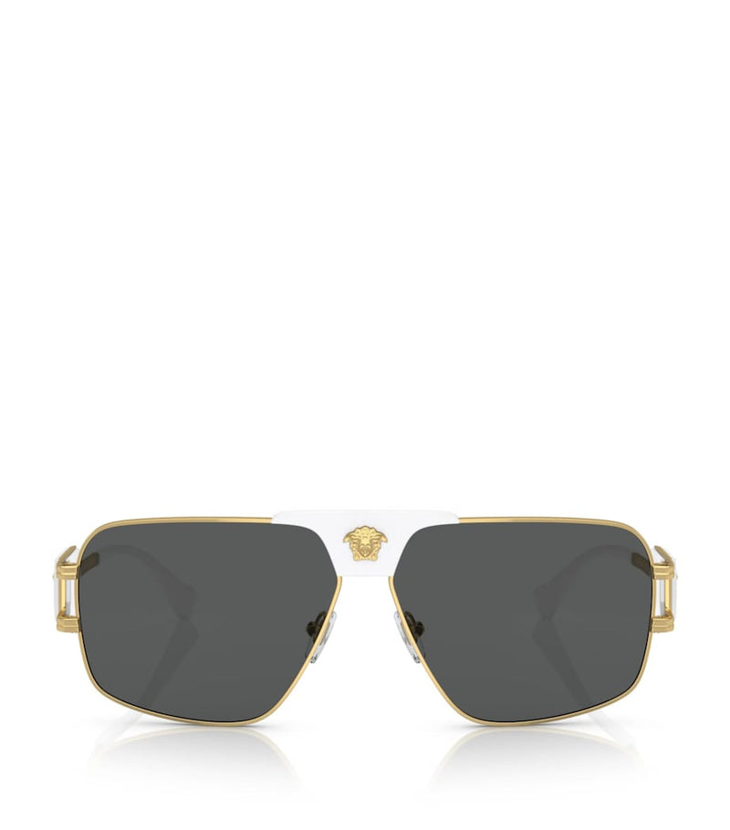 Versace steel sunglasses model 0VE2251, imported from the UK