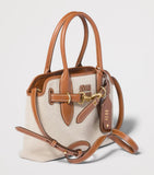 Miu Miu Aventure top-handle bag canvas leather - British product