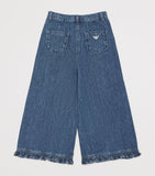 Emporio Armani Kids Ruffle-Hem Flared Jeans 4-14 Years - British product