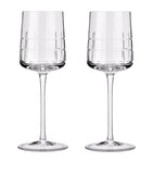 Christofle Graphik crystal white wine glasses set of 2 170ml - British product