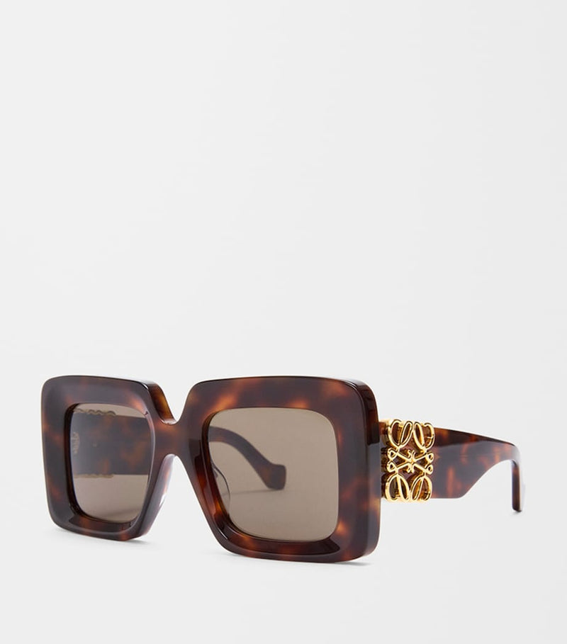 LOEWE Bevelled Square Sunglasses acetate frame, imported from the UK
