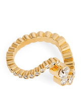 Harrods Sophie Bille Brahe Yellow Gold and Diamond Grand Ensemble Ocean Ring- Buy online at McGrocer