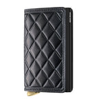 Secrid leather diamond-embossed Slimwallet, UK version