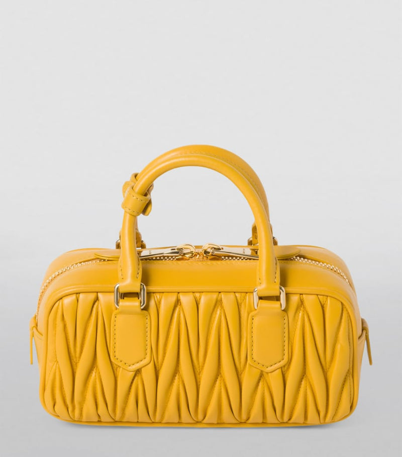 Miu Miu Arcadie Matelassé leather handbag - British product