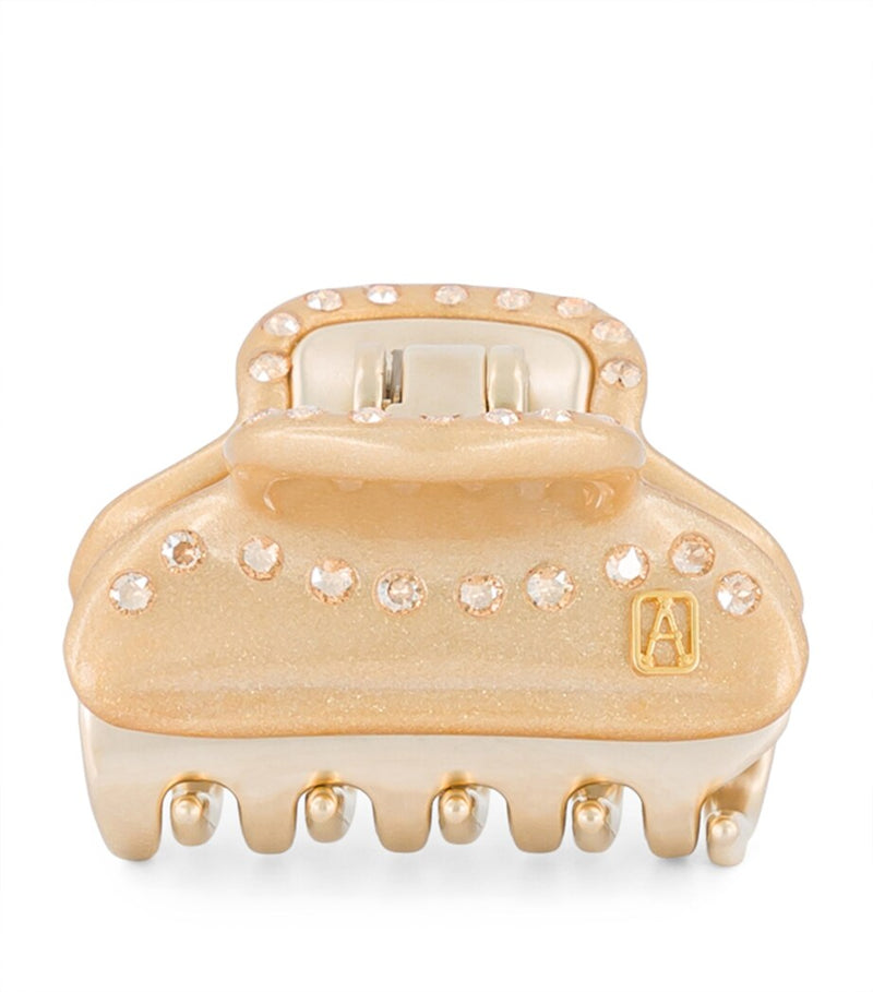 Alexandre de Paris gold-plated crystal-embellished hair clip, UK version