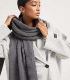 Brunello Cucinelli cashmere English rib scarf 70x235cm, UK version
