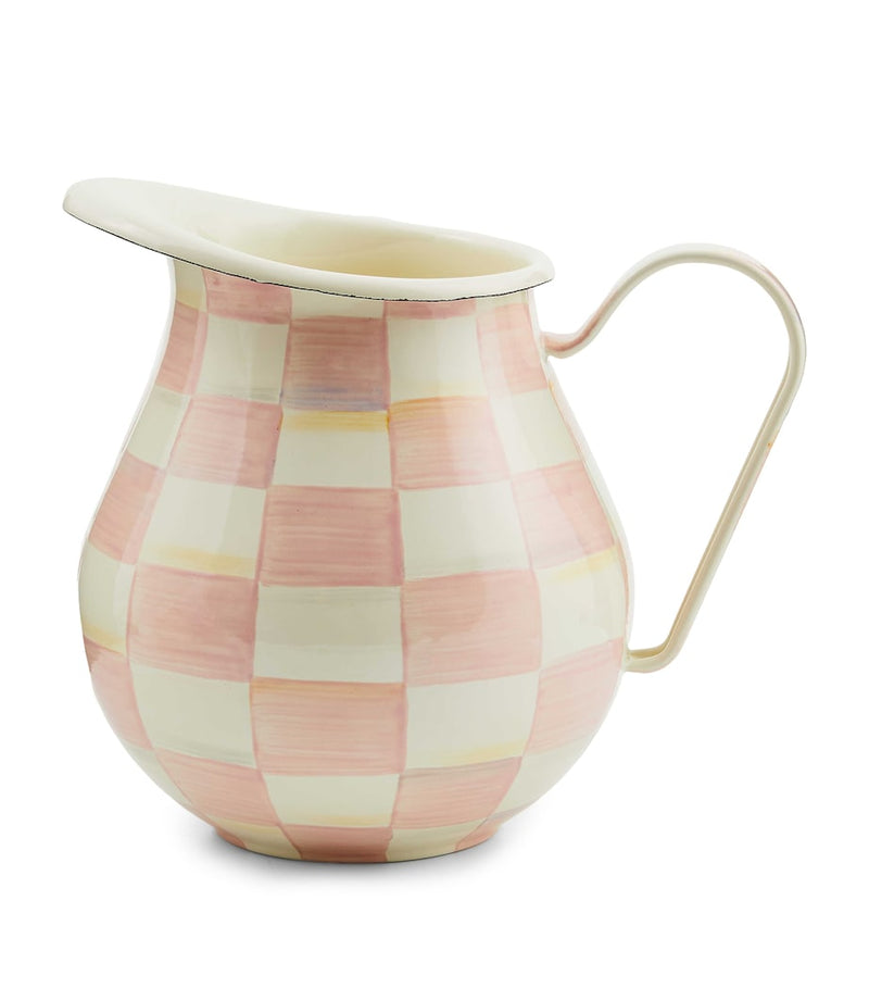 MacKenzie-Childs Rosy Check pitcher 3L, imported from the UK