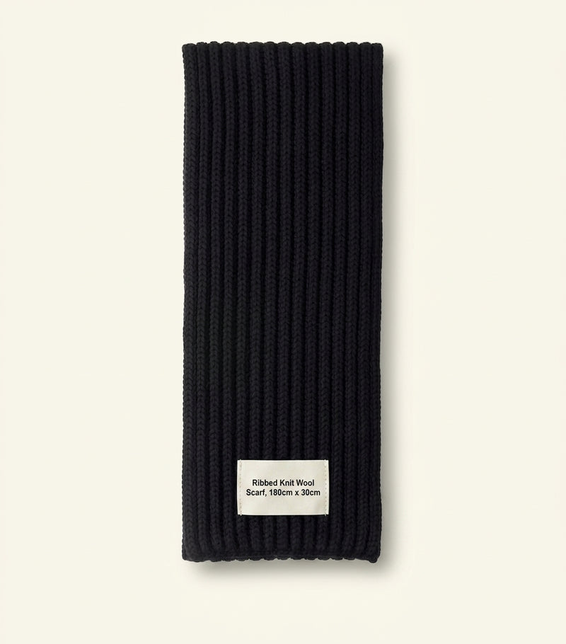 Prada virgin wool logo scarf 160cm x 18cm - British product