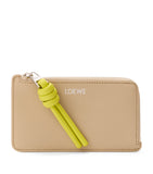 LOEWE leather Knot card holder two-tone calfskin, imported from the UK