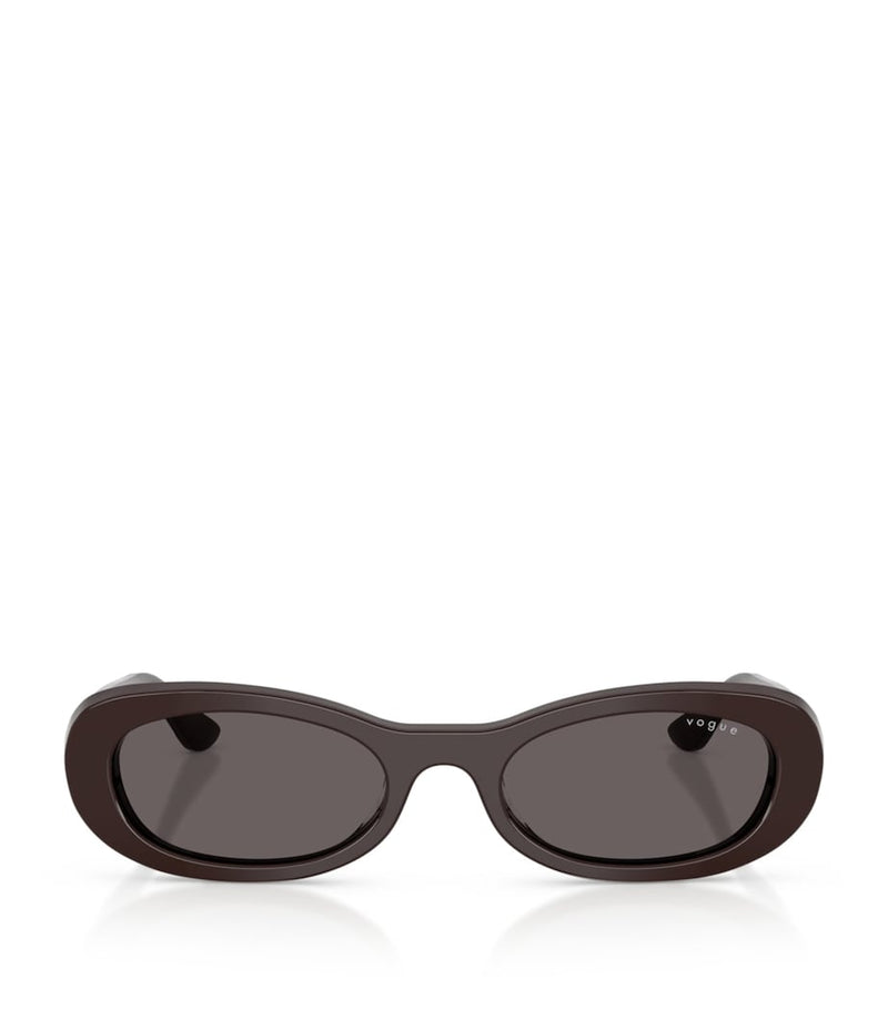 Vogue oval sunglasses in glossy acetate, UK version