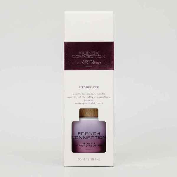 French Connection Peony Almond Blossom Reed Diffuser 100ml - British product