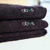 Obvs Organic Cotton Face Cloth Black 34x34cm, imported from the UK