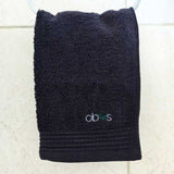 Obvs Organic Cotton Face Cloth Black 34x34cm, imported from the UK